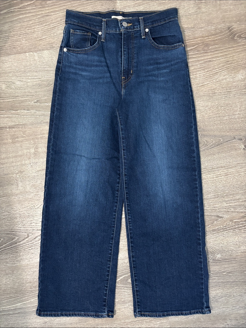 Levi’s High Rise Wide Leg Dark Wash Jeans Women’s Size W25 L27 Back to School